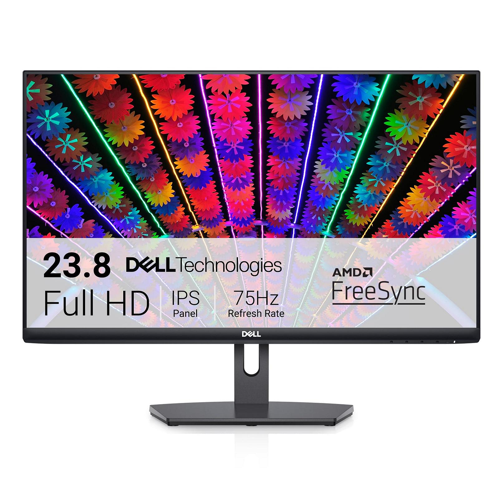 Монітор Dell S2421NX 24-дюймовий Full HD 1920 x 1080 75 Гц IPS Антибліковий 16:9 AMD FreeSync 4 мс Нахил VESA HDMI Чорний/Срібний, фото №1