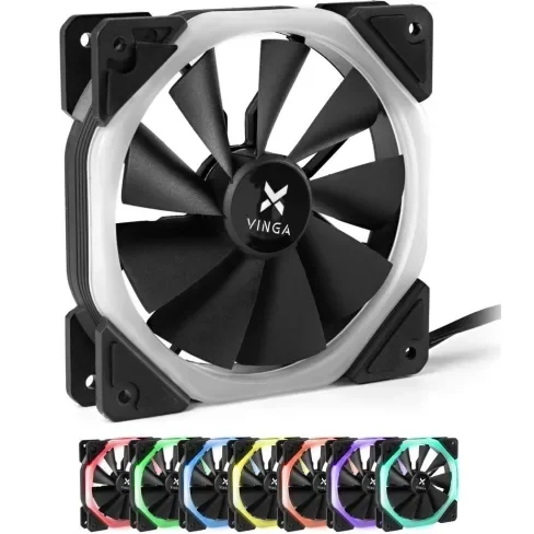 Кулер для корпуса Vinga RGB fan-03, фото №1 Кулер для корпуса Vinga RGB fan-03, фото №1