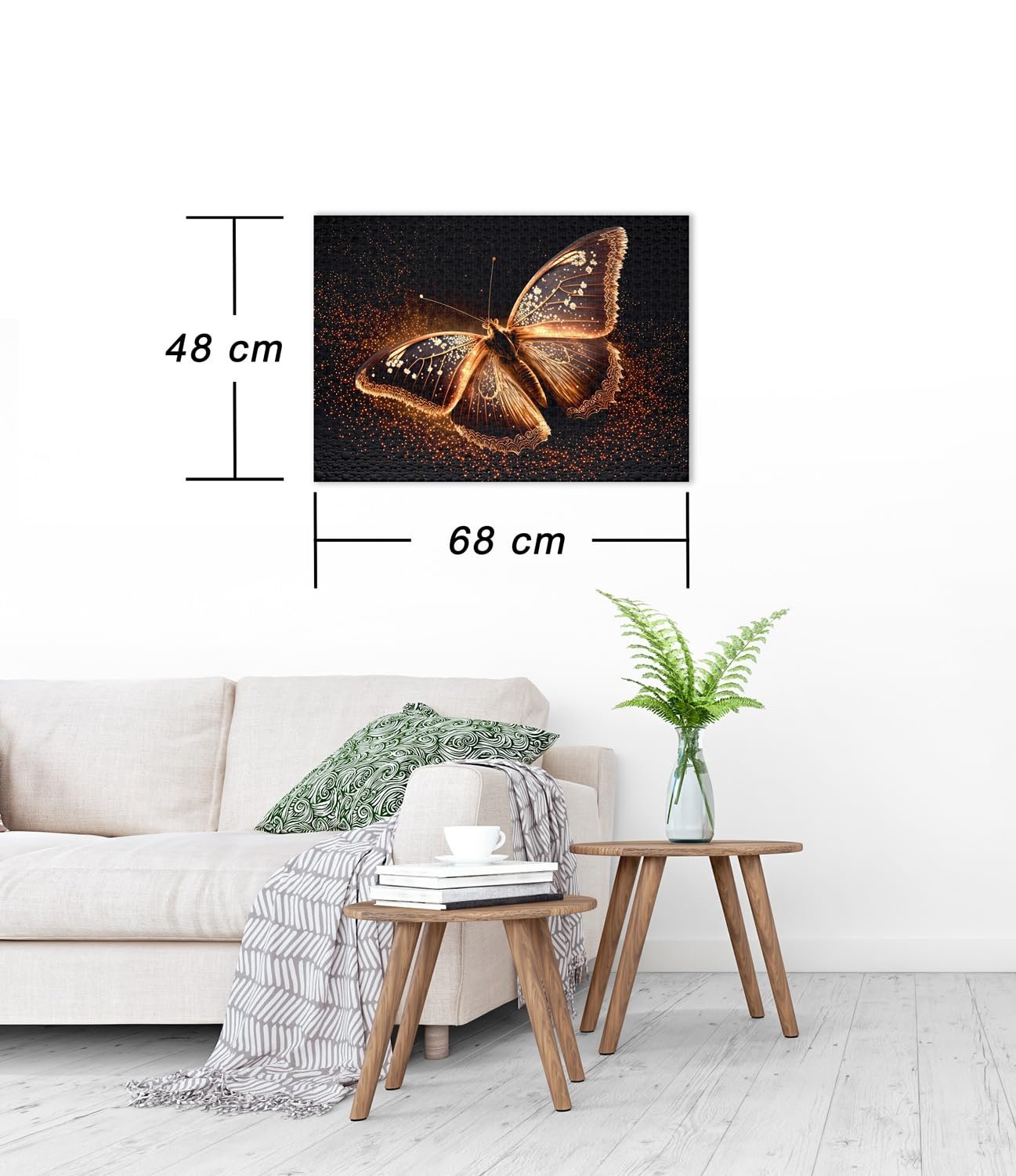 Пазл Ulmer Puzzleschmiede "Evening Dress" 1000 элементов бабочка золотистый с черным, фото №3