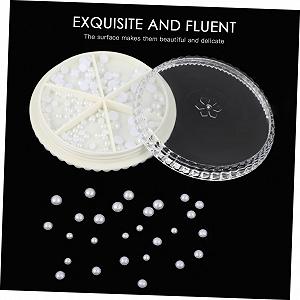 Набор для украшения ногтей MERRYHAPY с жемчужным декором, разнообразные украшения для маникюра для ногтей для торжеств и особых случаев, прочный и простой в использовании synthetic.ua - Фото 1