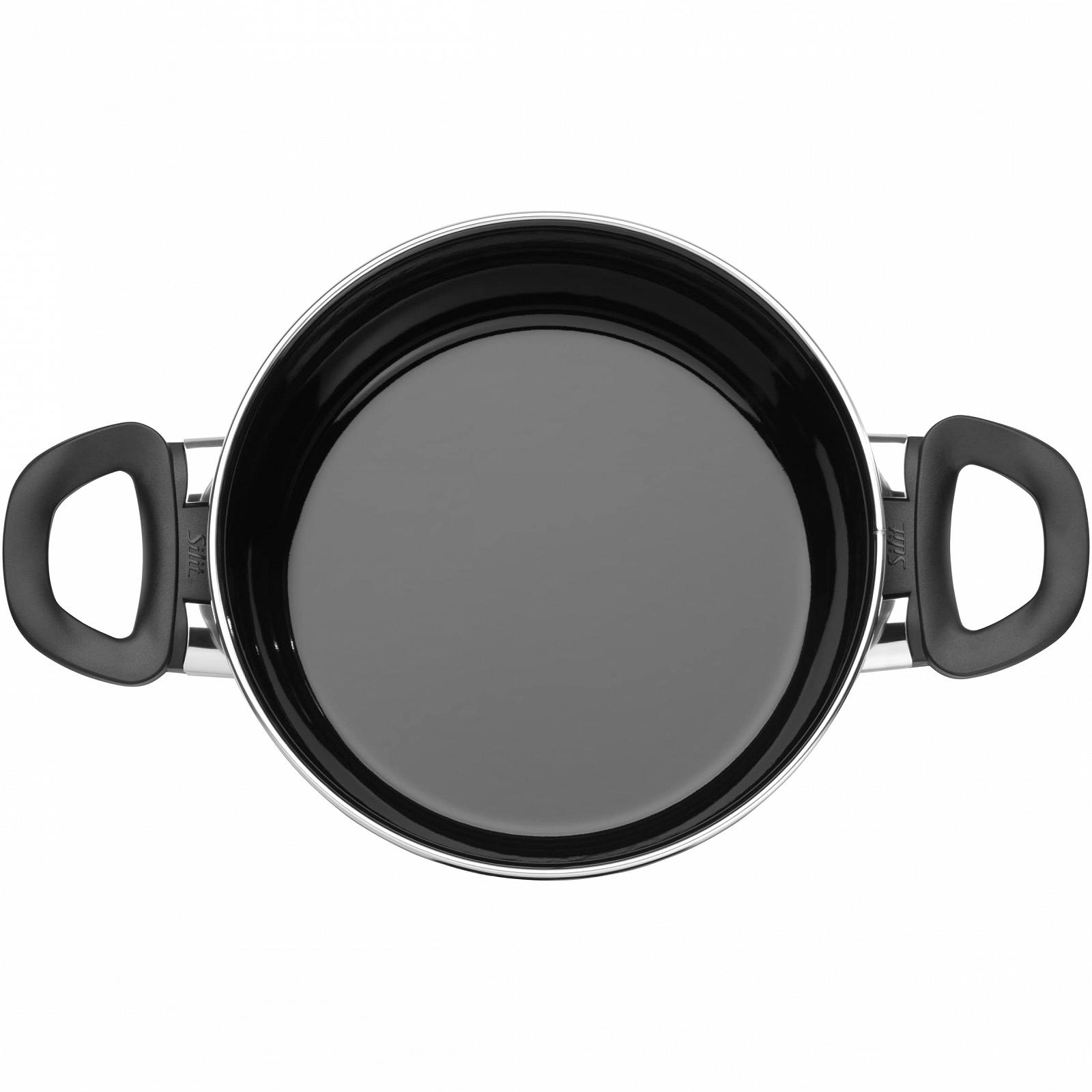 Кастрюля Silit Modesto Line Silargan Большая 20 см Стеклянная крышка Индукционная 3.7 л Черный, фото №3