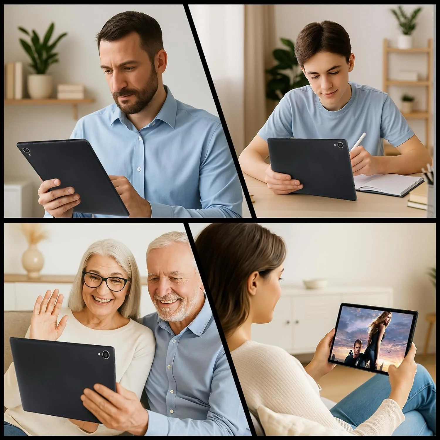 Планшет 10.1” Aumi C109 (4+20)/128Gb 8 ядер Android 15 Чорний, фото №8