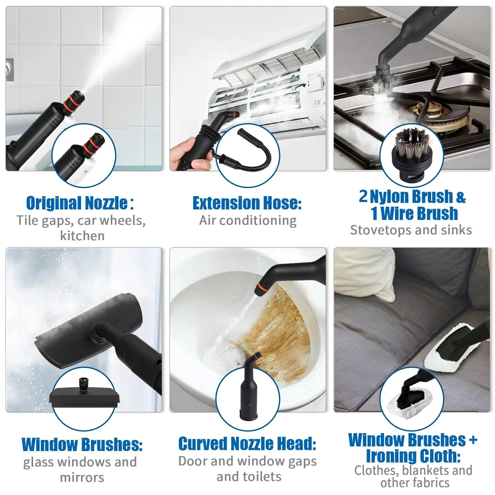 Пароочисник Dreamhigh 430 мл 1200 Вт 3,5 бар, фото №6 Пароочисник Dreamhigh 430 мл 1200 Вт 3,5 бар, фото №6