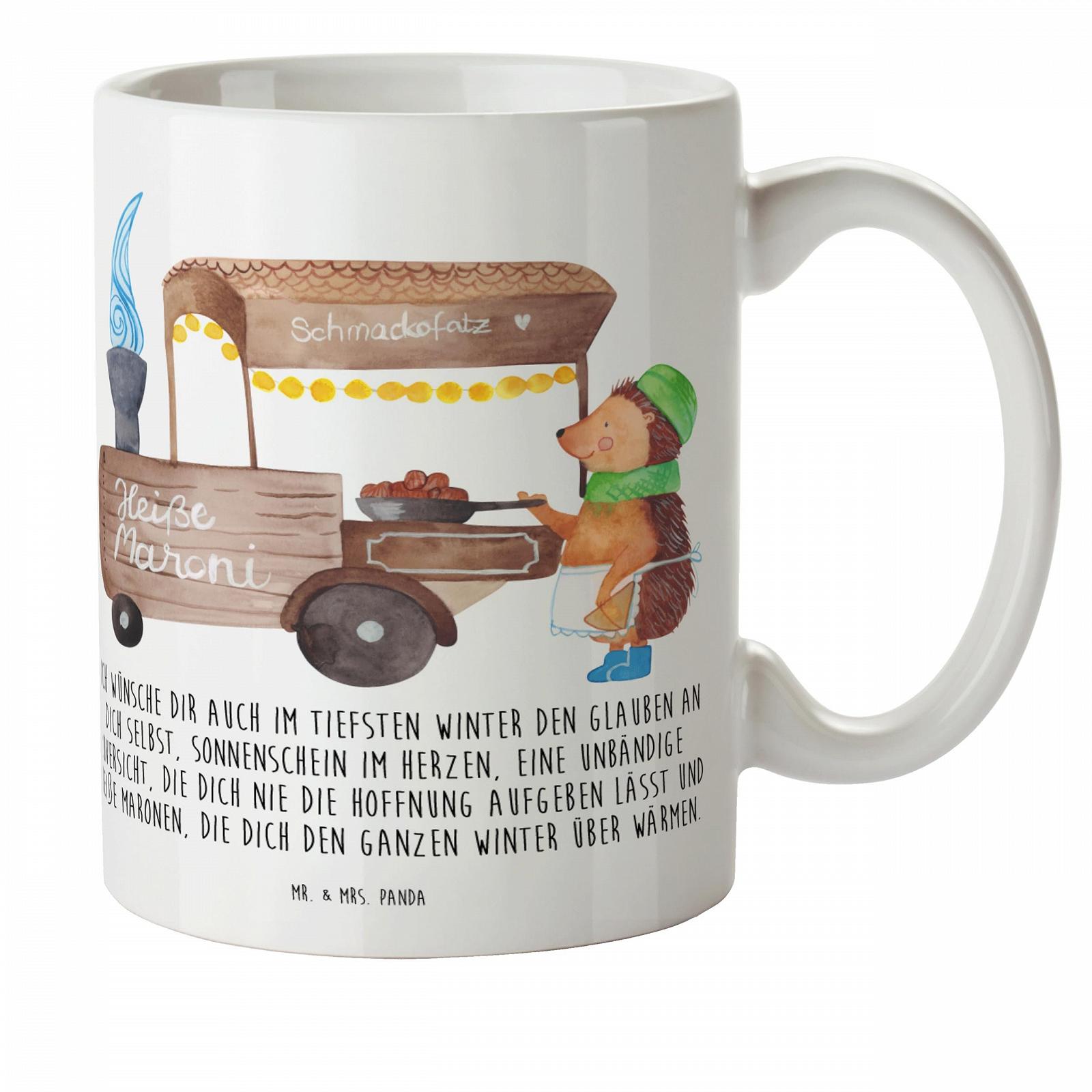 Дитяча кружка Mr. & Mrs. Panda Їжак Каштановий Пластикова Кружка, фото №1