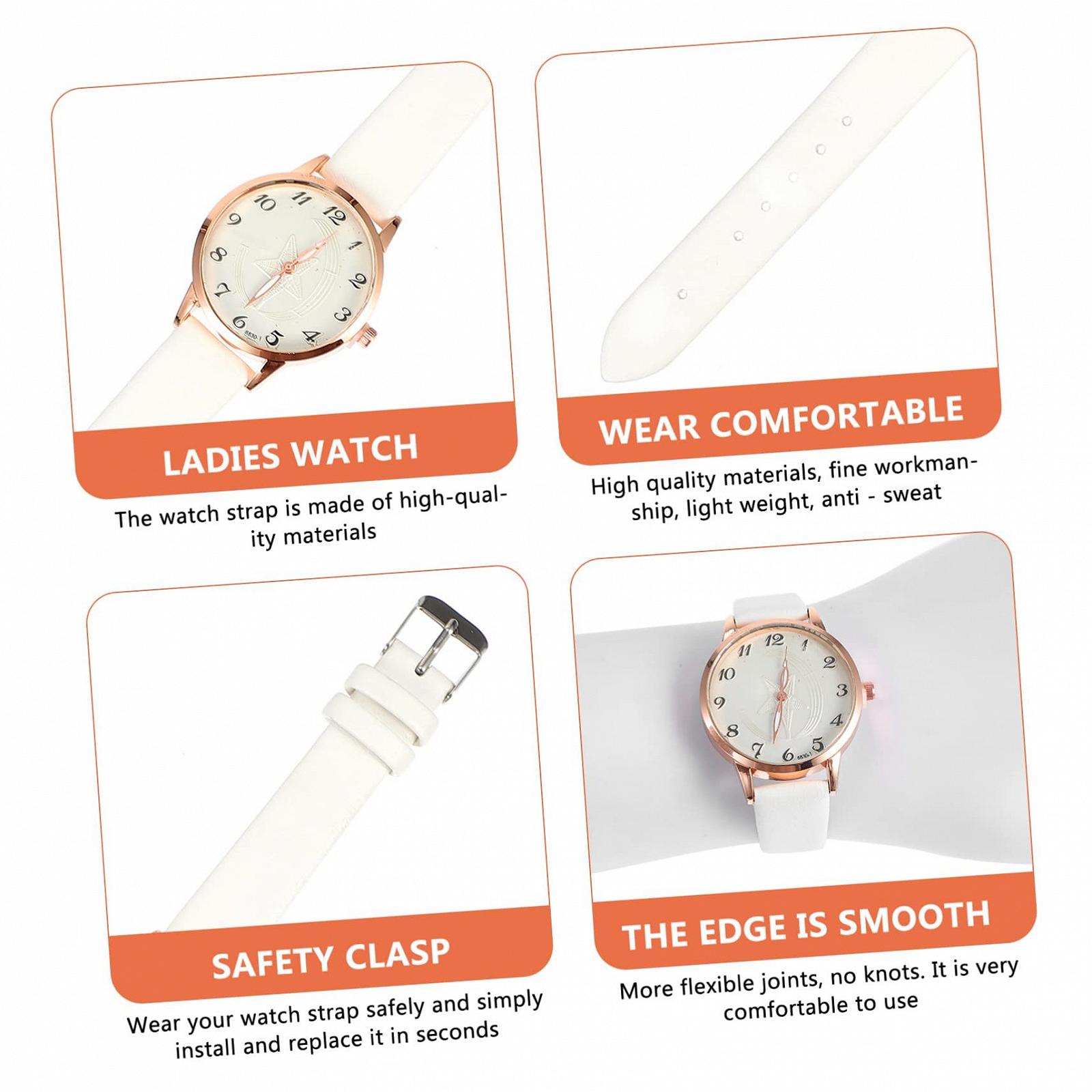 Жіночий Годинник PartyKindom Шкіряний Ремінець, фото №6 Жіночий Годинник PartyKindom Шкіряний Ремінець, фото №6