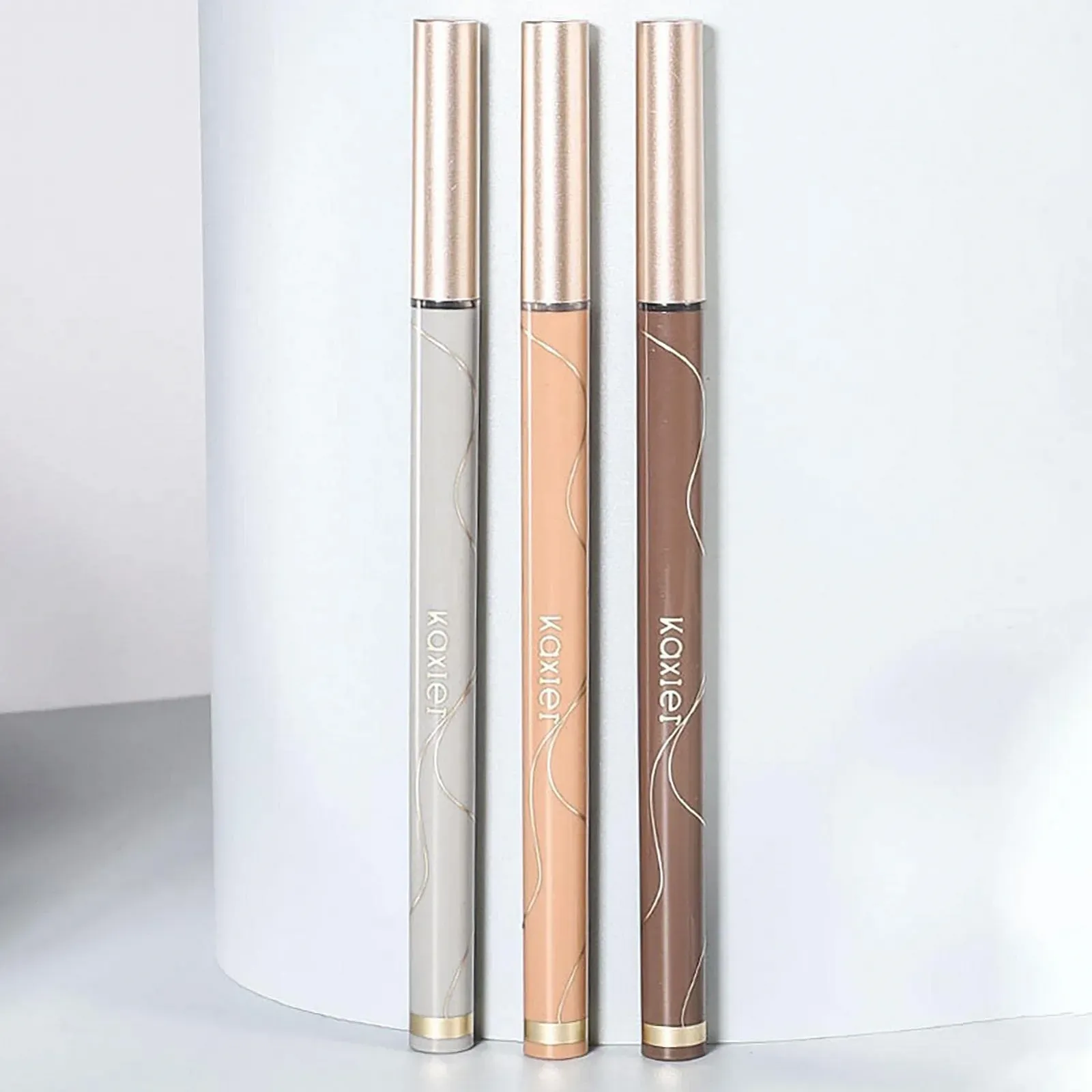 Підводка для очей з подвійним наконечником, швидковисихаюча, водостійка, не вицвітає, для ідеально окресленого контуру, фото №1