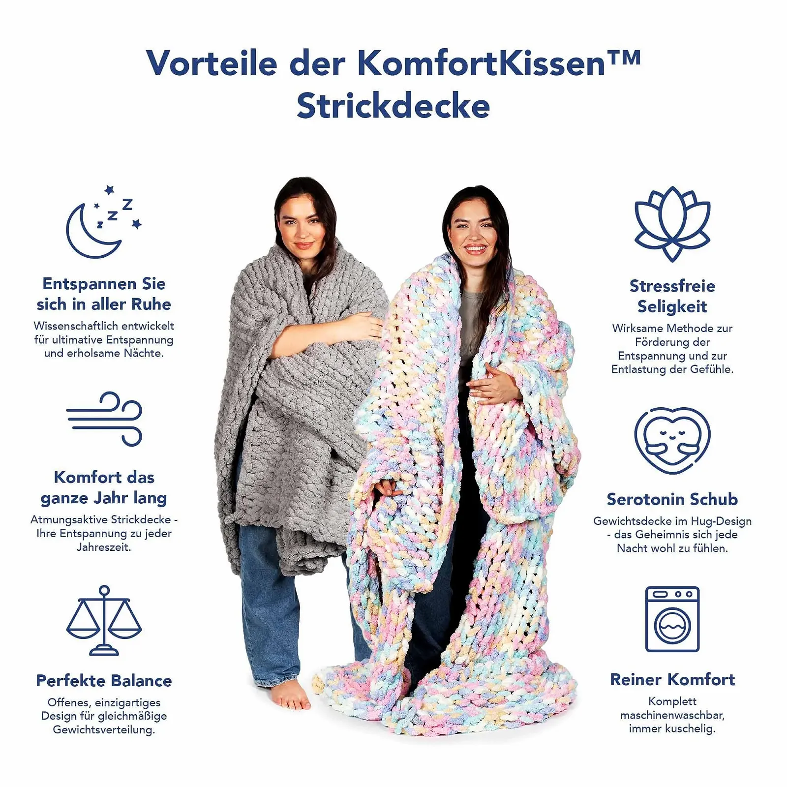 В'язаний плед MKS. Chenille Cuddly 125 x 180 см, вовняний, великий, сірий, фото №3