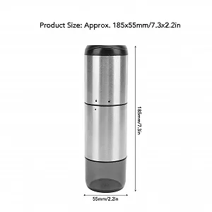 Электрическая кофемолка, нержавеющая сталь, беспроводная, портативная, 20 Вт, 1600 об/мин, 60 регулируемых скоростей, сверхточный помол для дома, офиса, любителей кофе synthetic.ua - Фото 1