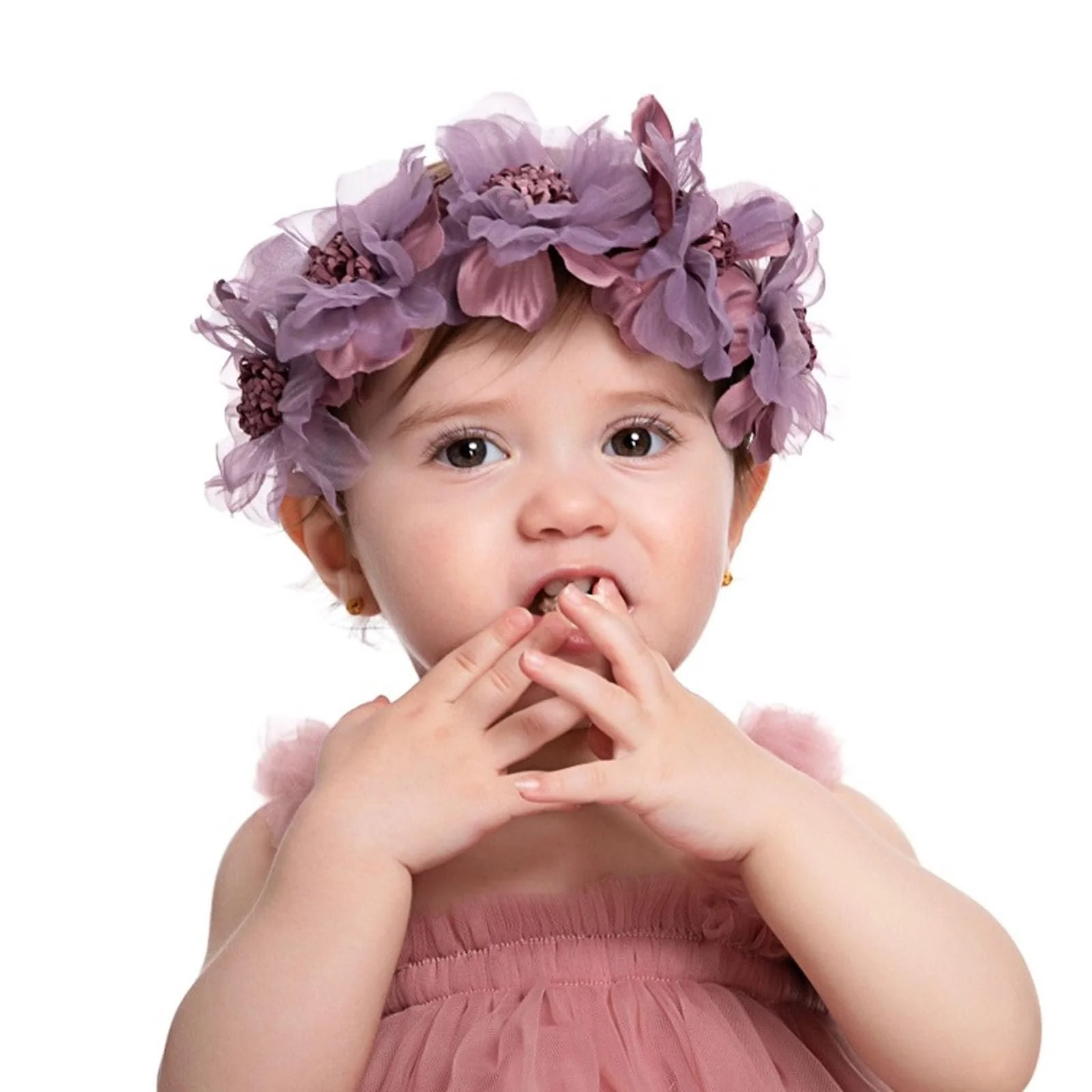 Обруч Цветок для волос Фиолетовый, фото №6