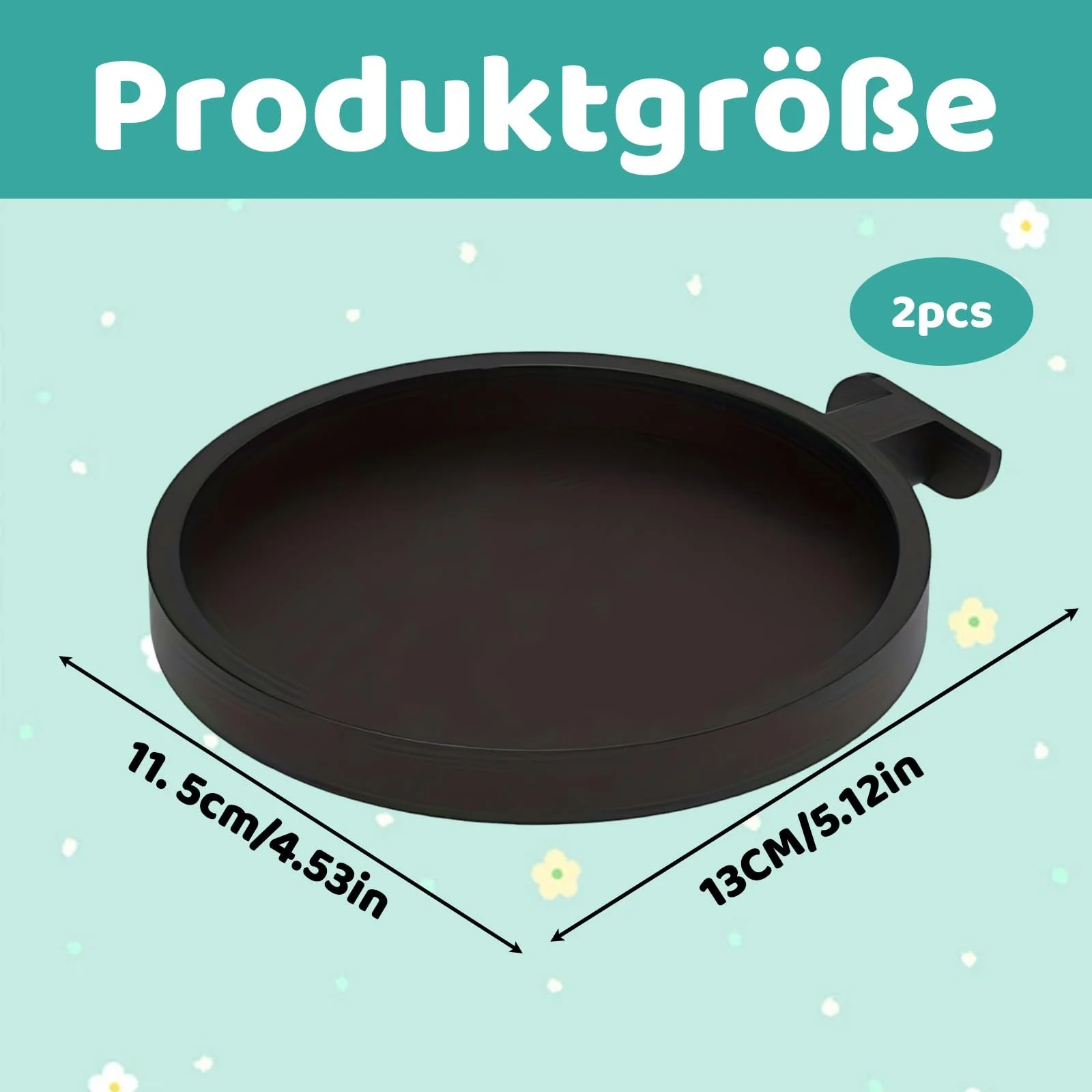 Держатели для цветочных горшков на акустические панели 2 шт. Черные, фото №2