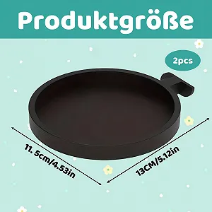 Держатели для цветочных горшков на акустические панели 2 шт. Черные synthetic.ua - Фото 1