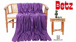 Покривало Betz Maxi Фліс 140 x 190 см Фіолетовий, щільність: 220 г/м² synthetic.ua - Фото 1