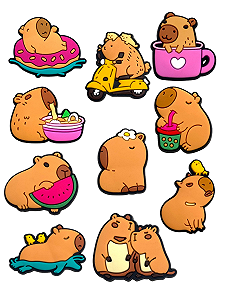 Джибітси Капібара Capybara 10 шт аксесуари крокс прикраса - Фото 1