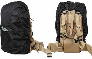 Чехол-накидка для рюкзака Рейнкавер Дождевик Bluefield L 55-80 л Черный 050656 synthetic.ua - Фото 1