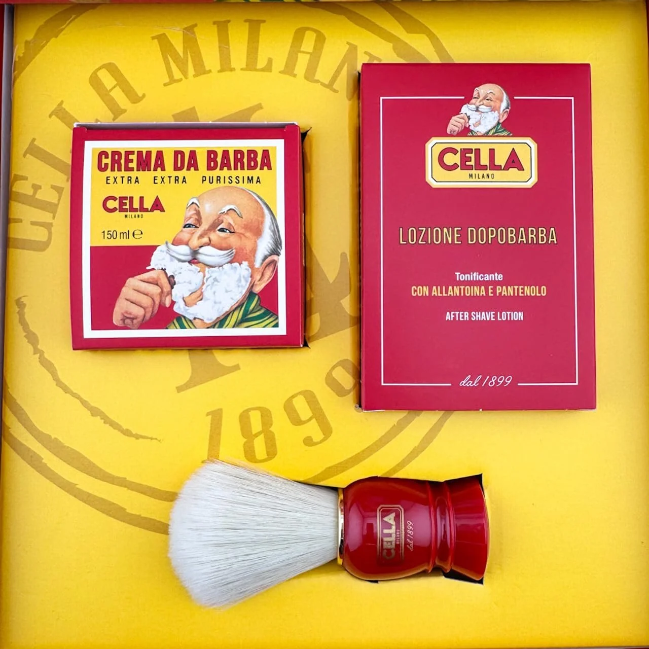 Набор для бритья Cella крем, лосьон и помазок, фото №3 Набор для бритья Cella крем, лосьон и помазок, фото №3