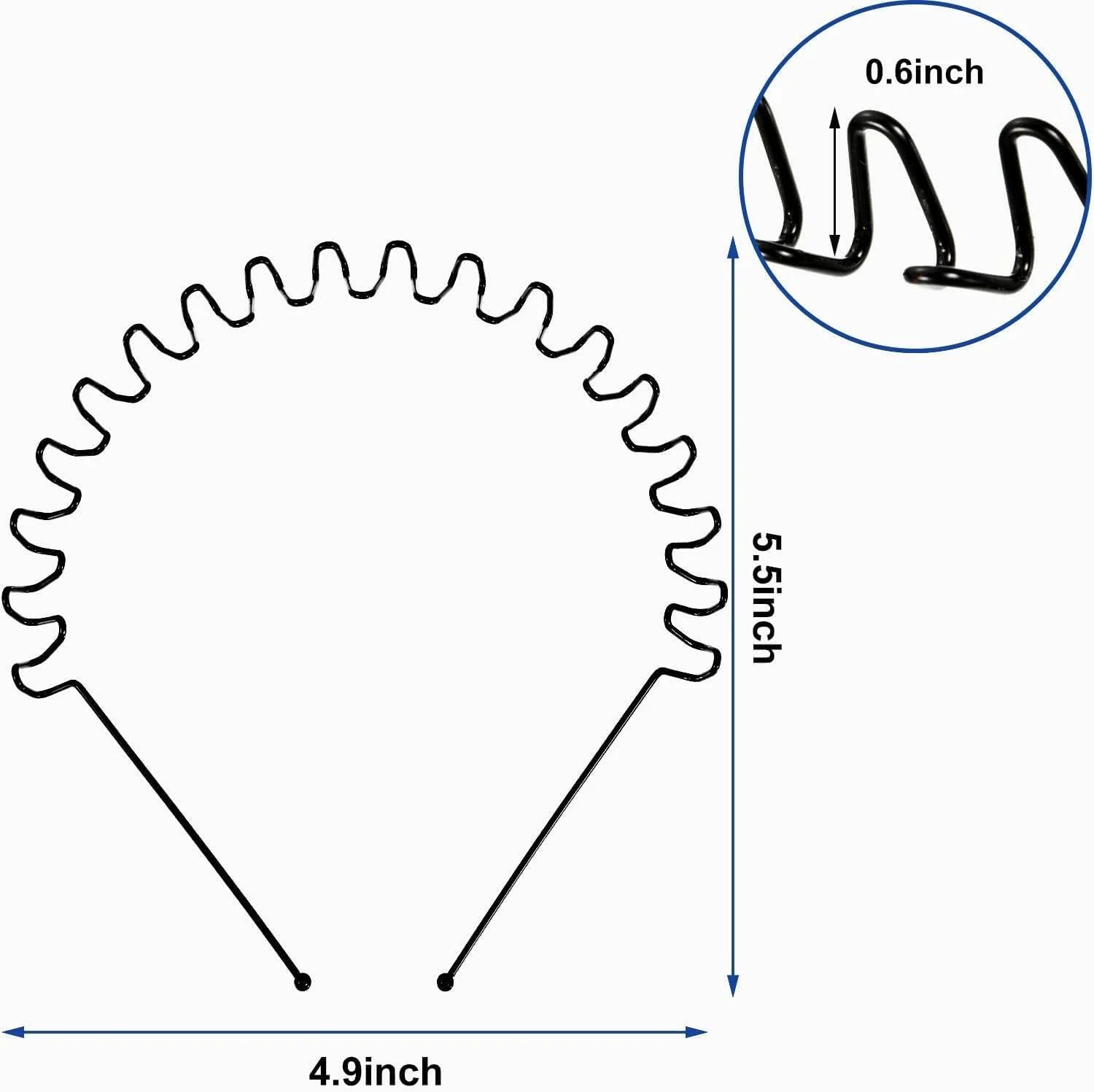 Обруч Металлический Черный, фото №2