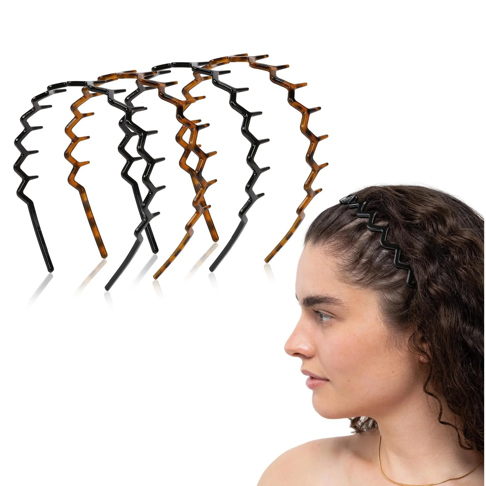 Обруч Зигзаг 4 шт. Чорний, фото №1 Обруч Зигзаг 4 шт. Чорний, фото №1