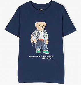 Футболка Ralph Lauren Bear-motif cotton BLUE XL - Фото 1