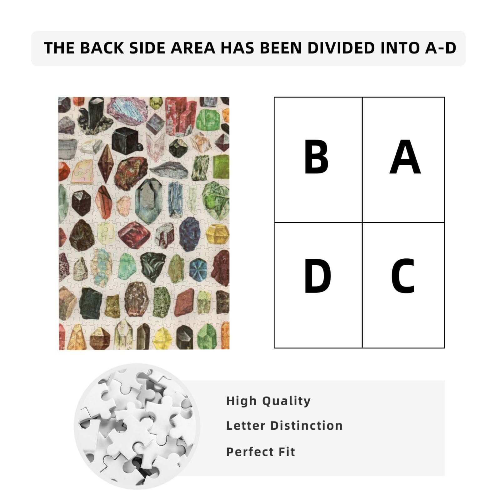 Пазл дерев'яний Vintage Geology Gemstone Crystal Minerals, 300 елементів, фото №7 Пазл дерев'яний Vintage Geology Gemstone Crystal Minerals, 300 елементів, фото №7