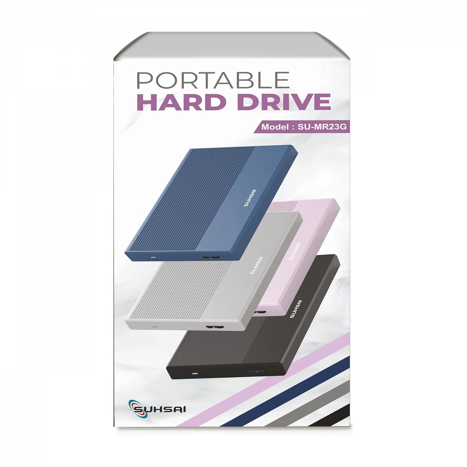 Внешний жесткий диск SUHSAI 320GB USB 3.0 Black, фото №2