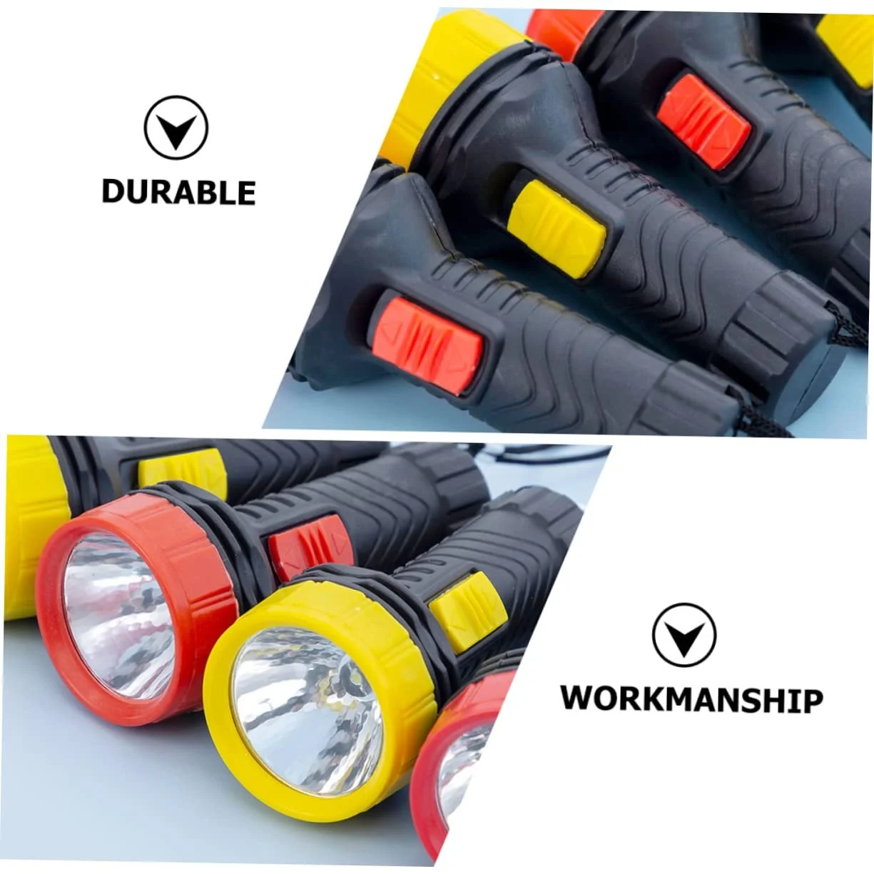 Ліхтарики кишенькові HOMSFOU, 6 шт, пластикові, маленькі зі шнурками, фото №9