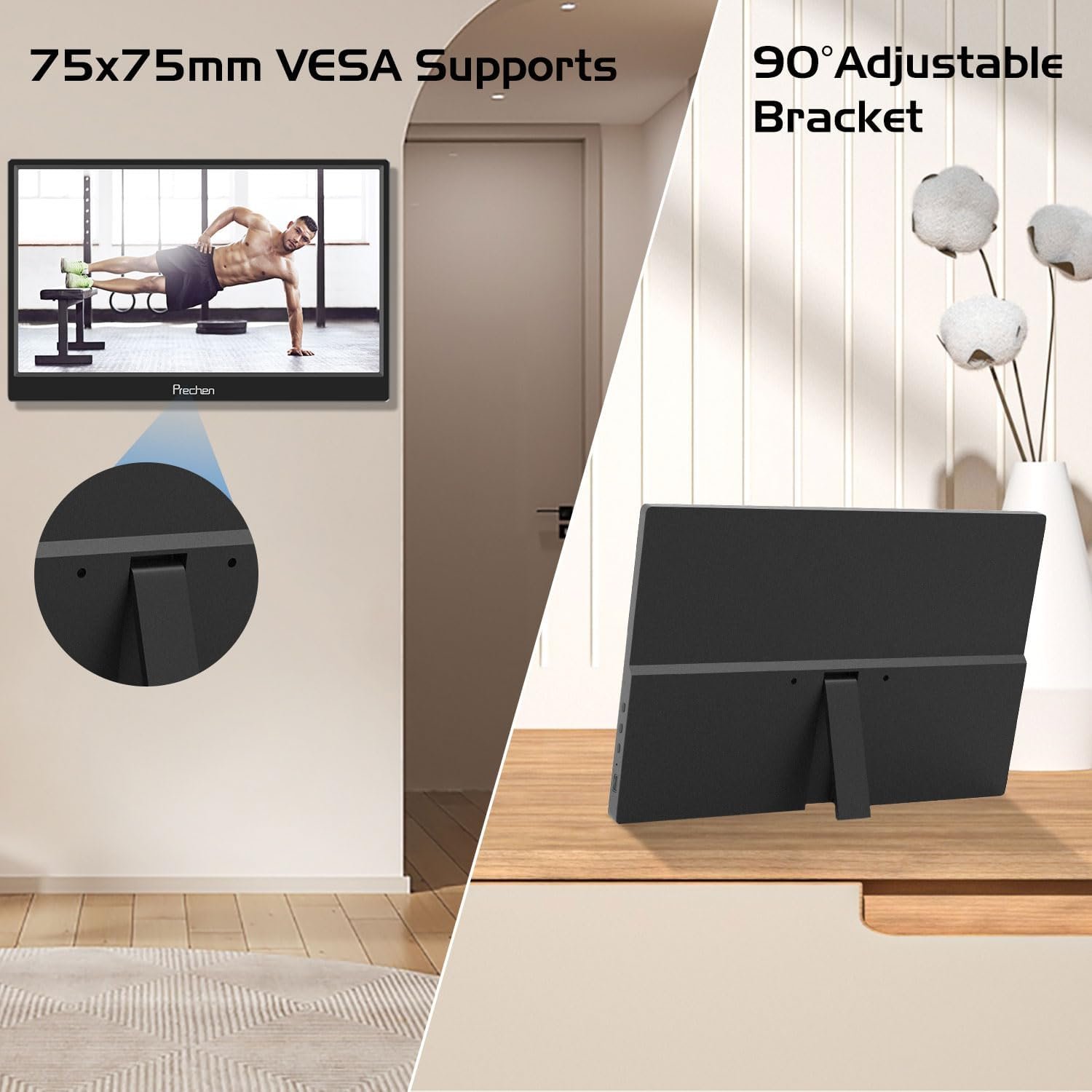 Портативний сенсорний монітор 14" Prechen HD-140 WUXGA IPS 60 Hz, фото №6