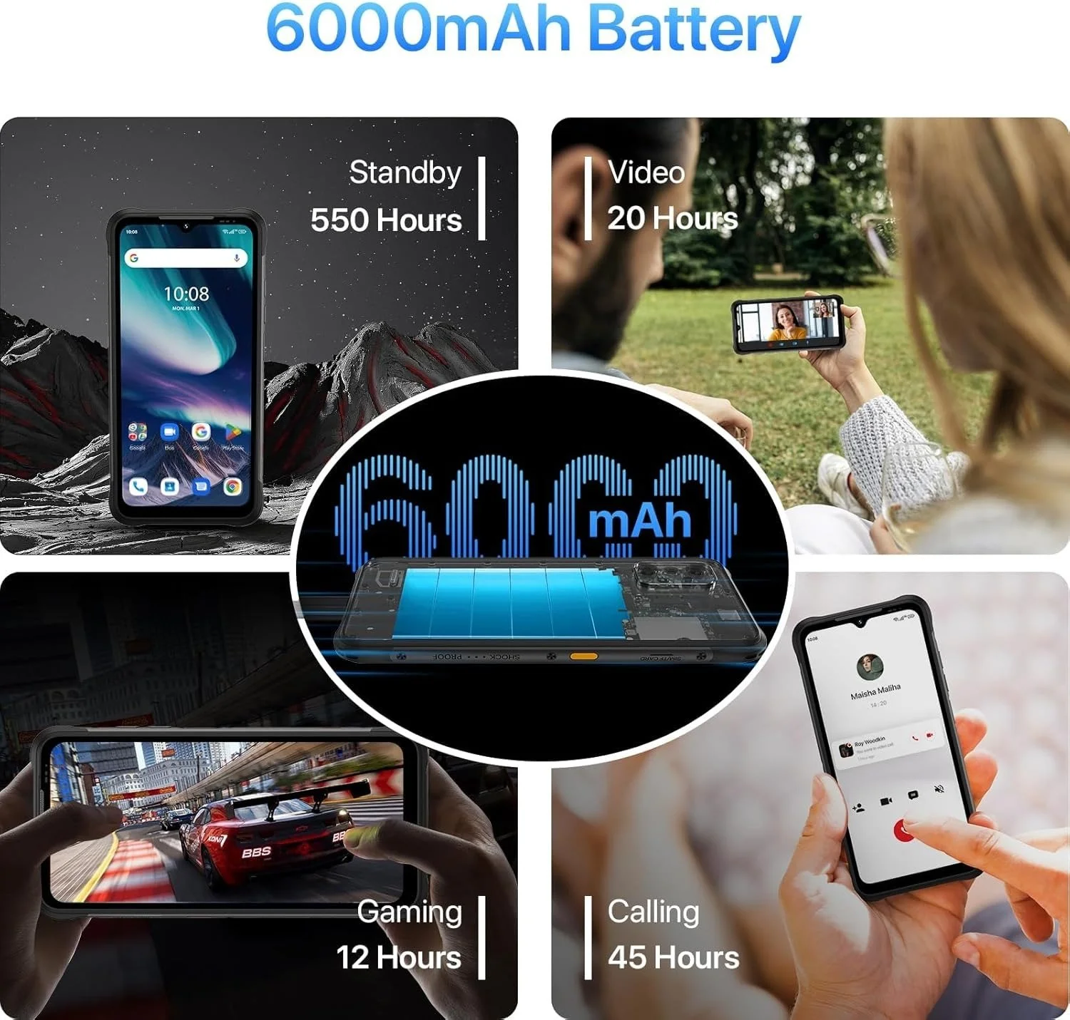 Сматфон 6.53'' UMIDIGI X20 6+6/128Gb 4G 2-SIM NFC 8 ядер 20/8Мп Android 13 Чорний, фото №4