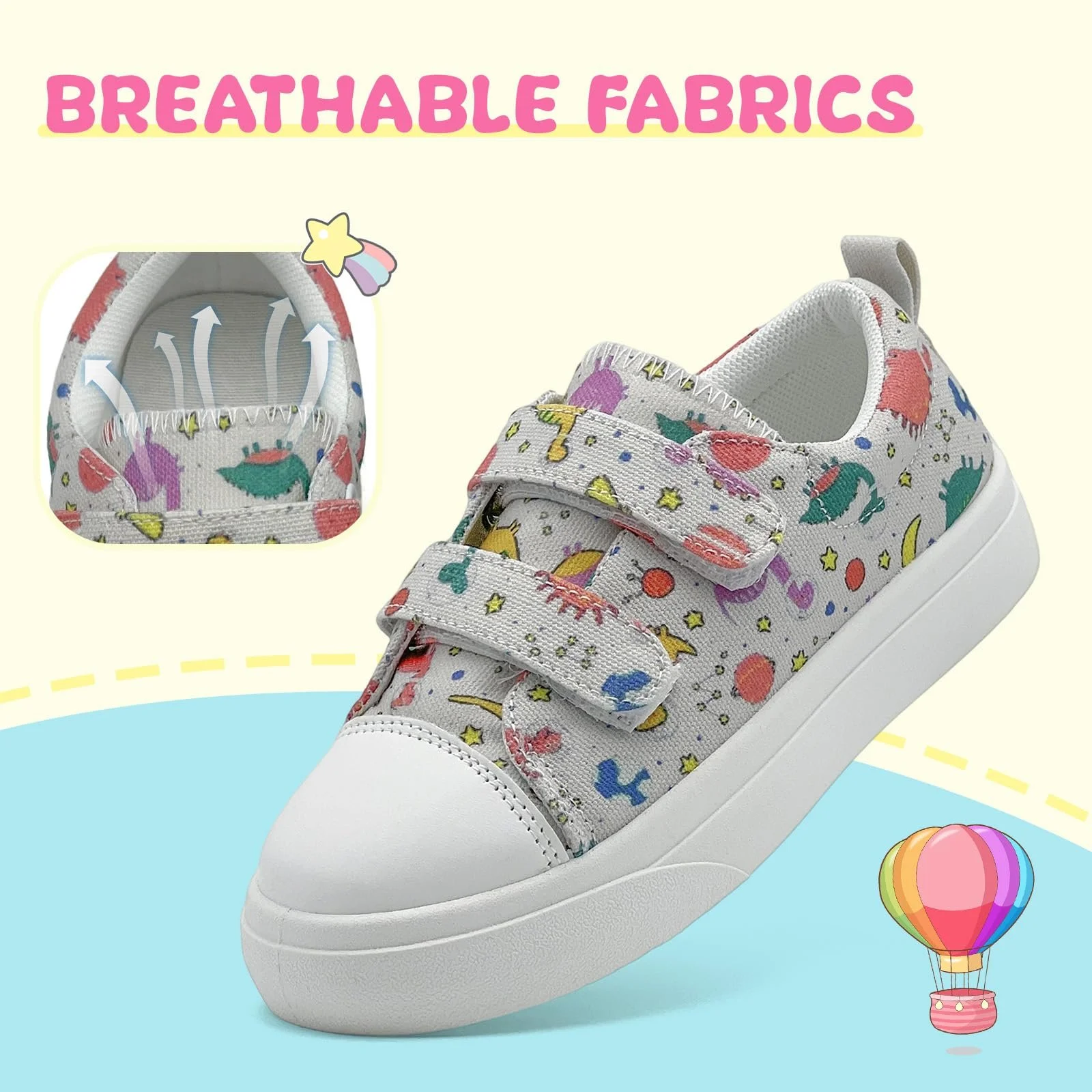 Дитячі полотняні кросівки та дівчаток, повсякденні, фото №5