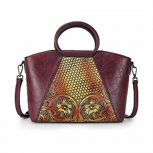 Сумка женская LE TEULO кожаная с ручкой сверху Винтажная сумка через плечо Большая сумка-шоппер для женщин для школы и шоппинга - Фото 1