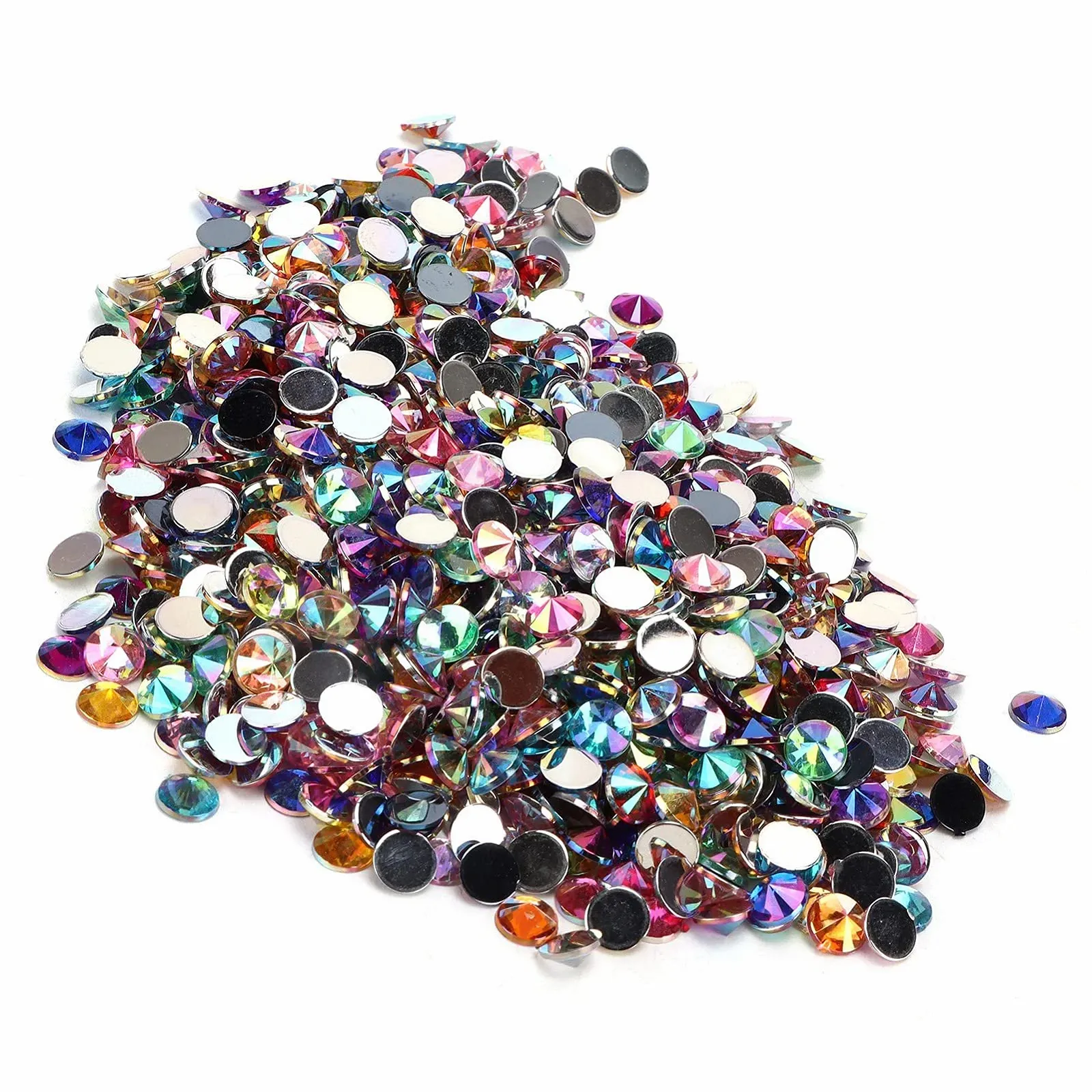 Стрази Плоскі 1000 шт. Кристал Стрази Плоска Задня Діаманти Каміння для одягу для нігтів, фото №6