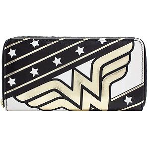 Кошелек DC Wonder Woman Stars & Stripes Zip Around Coin ID Clutch synthetic.ua - Фото 1