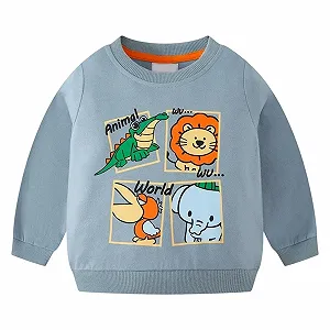 Худі Generisch Флісовий пуловер з принтом тварин - Фото 1