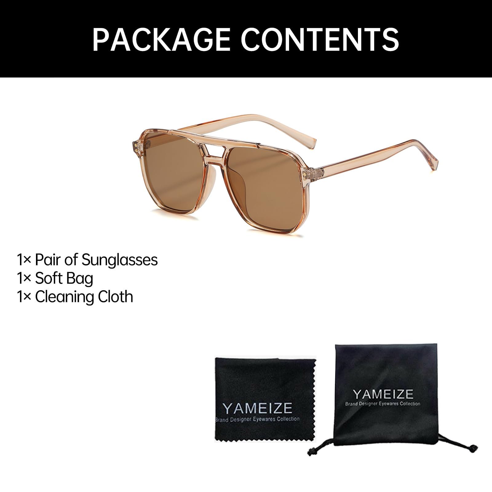 Сонцезахисні окуляри YAMEIZE Вінтажні Ретро для жінок та чоловіків Оверсайз 70-х, фото №5 Сонцезахисні окуляри YAMEIZE Вінтажні Ретро для жінок та чоловіків Оверсайз 70-х, фото №5