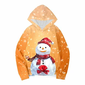 Детский рождественский свитер Толстовка для детей с длинными рукавами и модным принтом 146 synthetic.ua - Фото 1