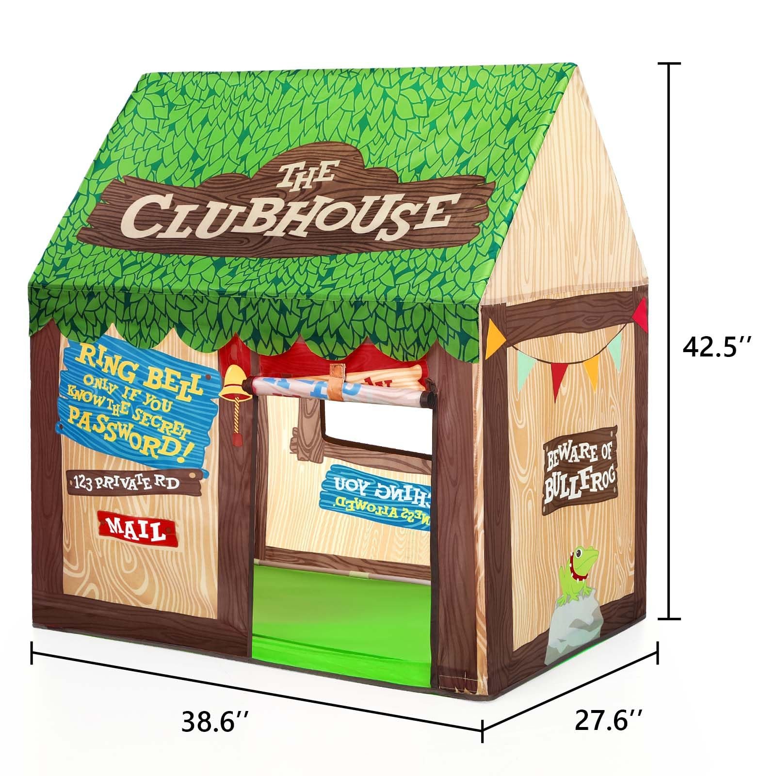 Игровой домик SweHouse Детский для помещения с дверцей и окнами Зеленый, фото №4