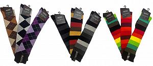 Гольфы Generisch В клетку Разноцветные Хлопок размер 35/38 39/42 (3 пары) - Фото 1