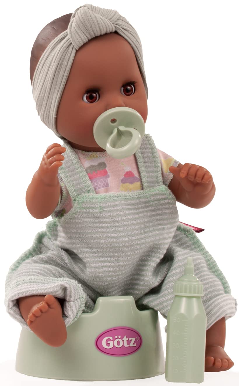 Кукла Götz Sleepy Aquini Girl 2353851 33 см Купальная Комплект 7 Штук Без Волос Коричневые Спящие Глаза, фото №2