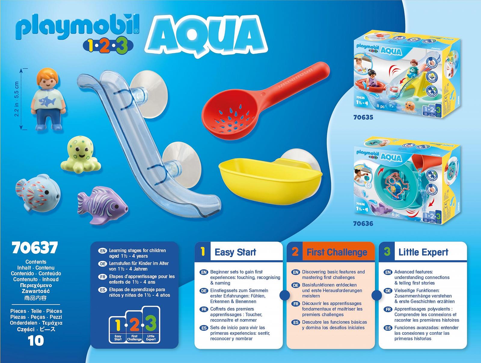 Іграшка для ванни Playmobil 1.2.3 Aqua 70637 Весела риболовля з морськими тваринами, фото №9