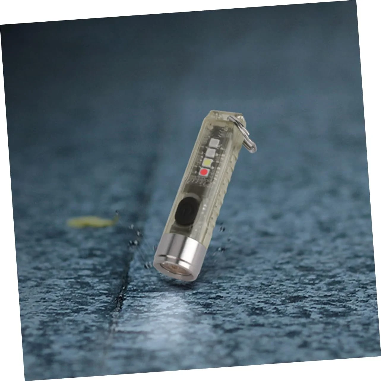 Маленький світлодіодний ліхтарик-брелок з нержавіючої сталі та ПК USB акумуляторний компактний для кемпінгу, вулиці та щоденного використання, фото №9