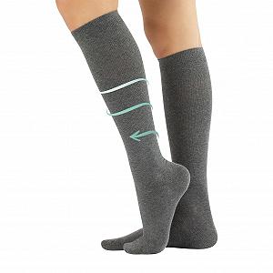 Гольфы Calzitaly Хлопковые с градуированной компрессией Компрессионные медицинские гольфы Черный, Синий, Серый - Фото 1