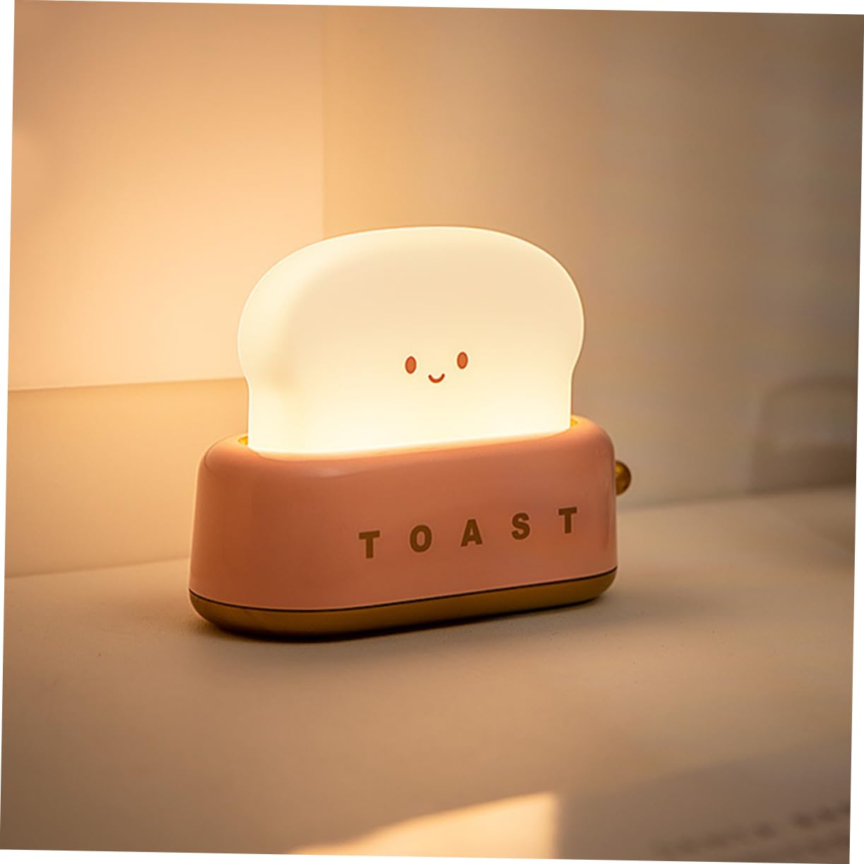 Ночник Gadpiparty Набор из 4 Тостер Свет Ночью для младенцев Свет ночник на кровати Кавайные ночники Украшения для стола Настольная лампа для стола ЛЕД Маленькие огоньки Детский ABS, фото №5