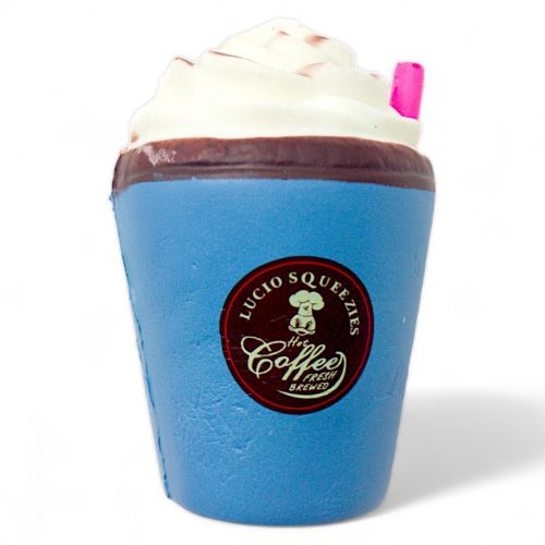 Сквиш антистресс Стаканчик кофе голубой [tsi240268-TSI], фото №1