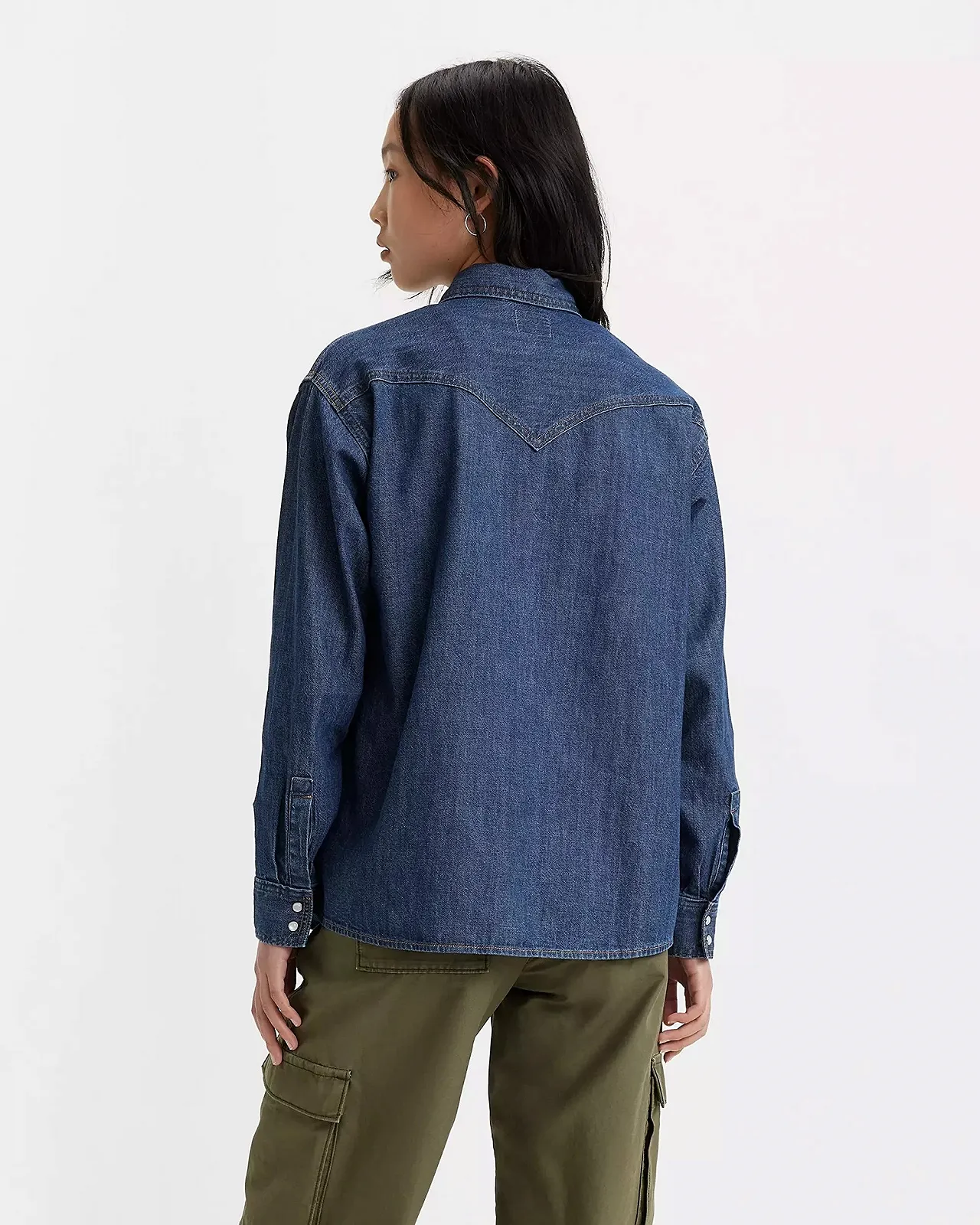 Женская джинсовая рубашка LEVIS DONOVAN WESTERN SHIRT Air Space - XXS, фото №3