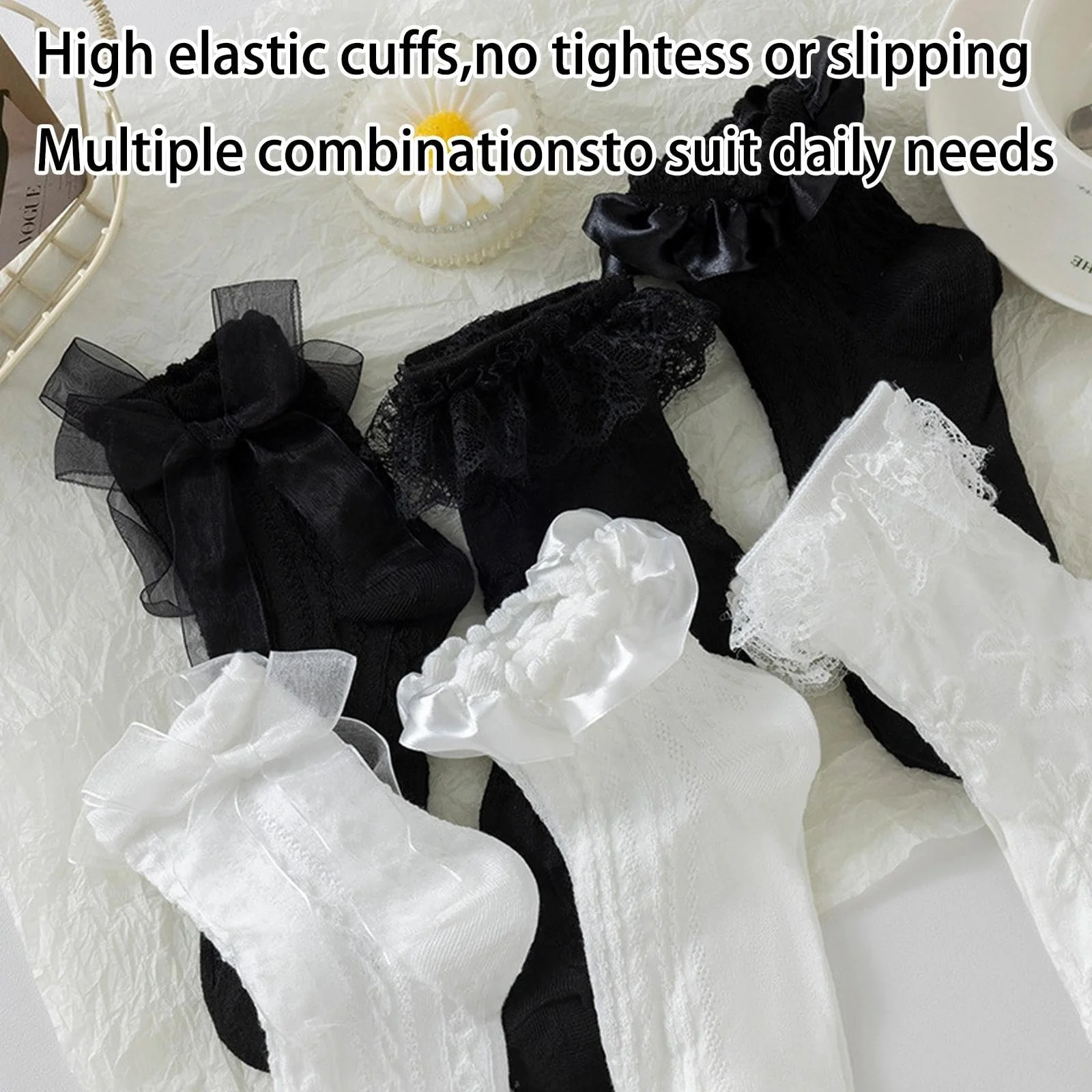 Шкарпетки з рюшами Жіночі - 6 пар, фото №4 Шкарпетки з рюшами Жіночі - 6 пар, фото №4