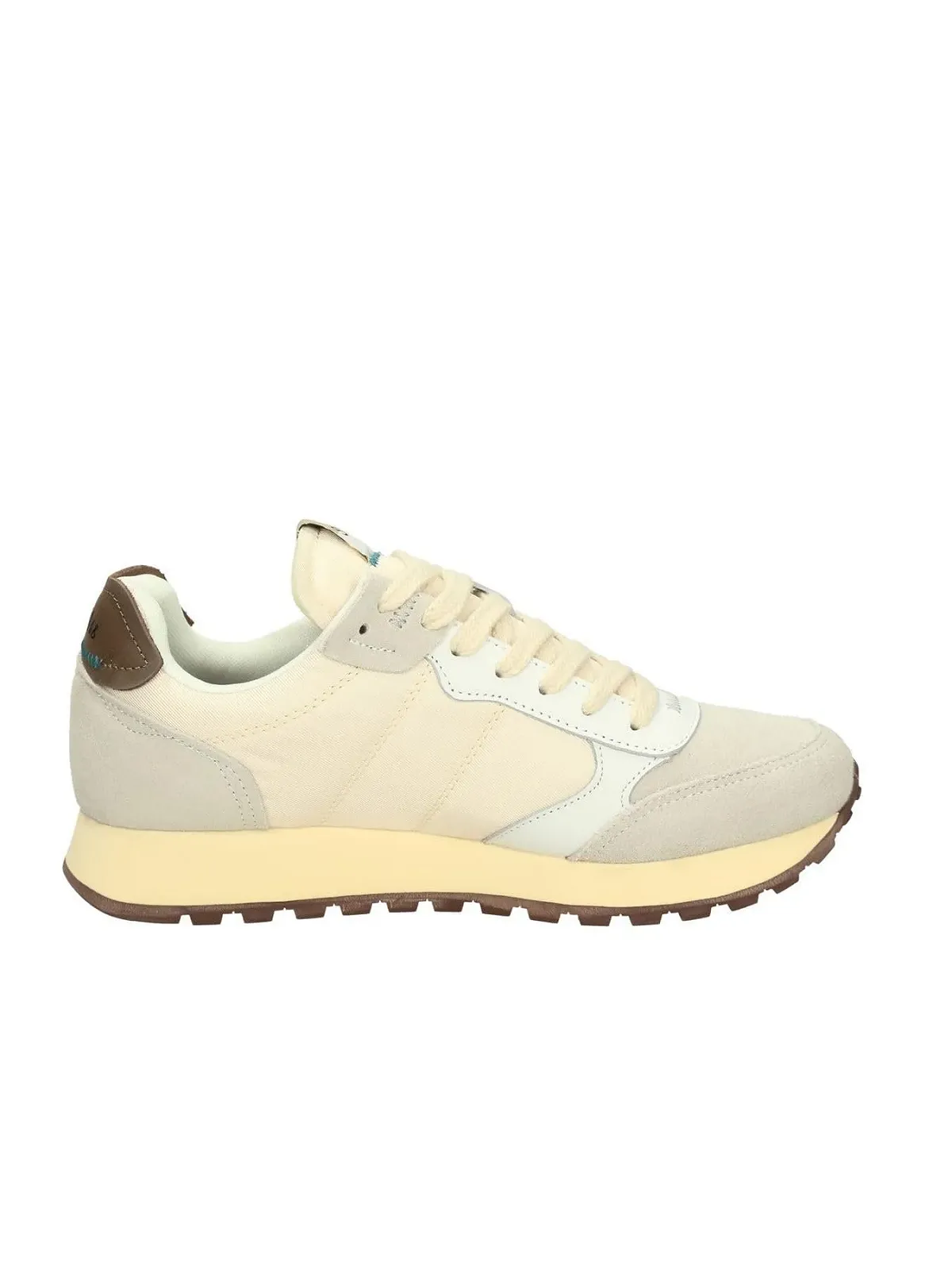 Кросівки SUN68 Retro Білий, бежевий та зелені деталі, гумова підошва 'Run Faster', фото №4