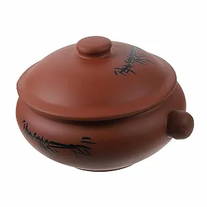 Керамическая кастрюля Toyvian для тушения и приготовления на пару антипригарная - Фото 1