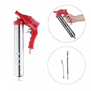 Пистолет для выдавливания смазки пневматический две насадки INTERTOOL PT-0607 synthetic.ua - Фото 1