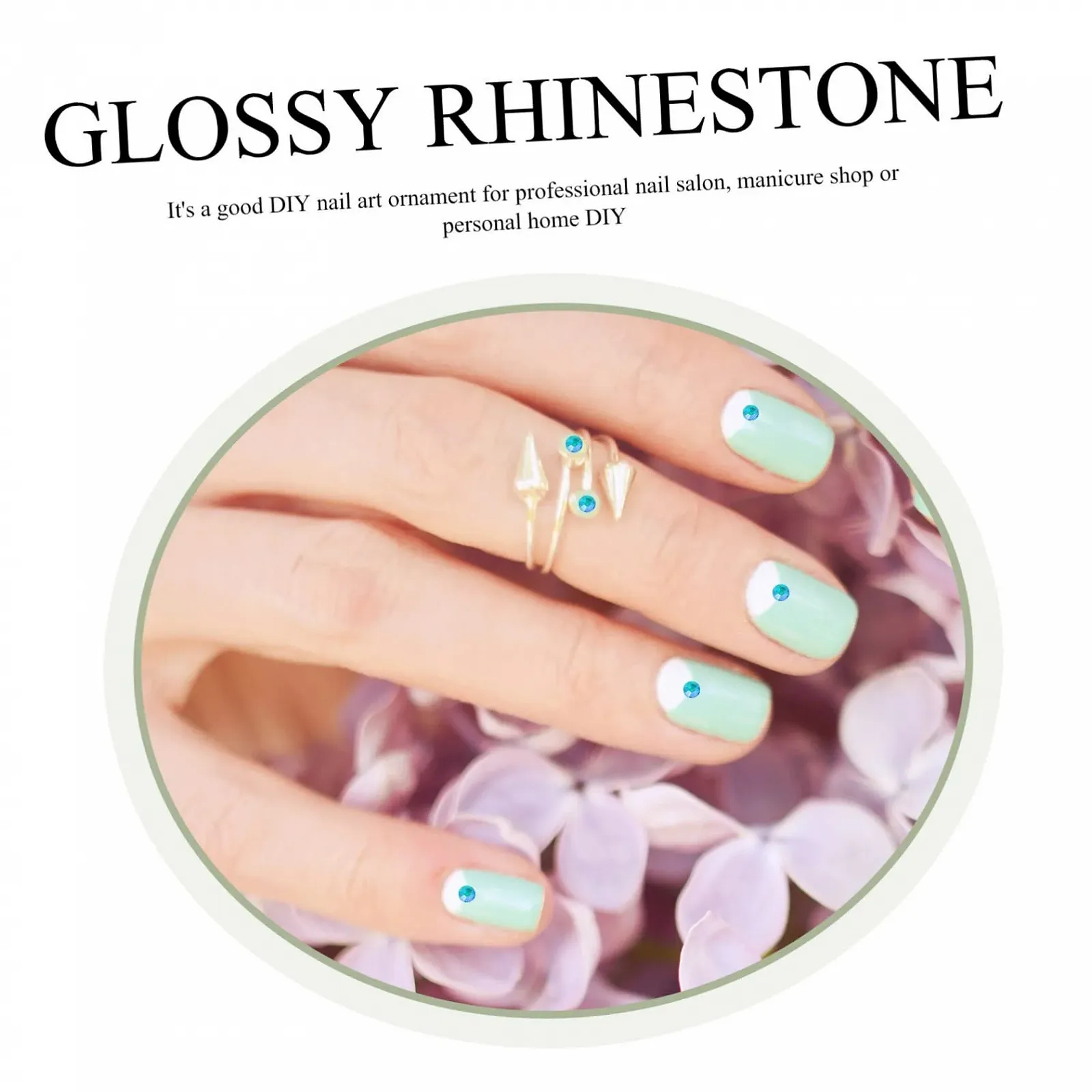 Украшения для ногтей FOMIYES Плоские бриллианты Стразы Набор блесток для маникюра, 2880 шт, фото №6