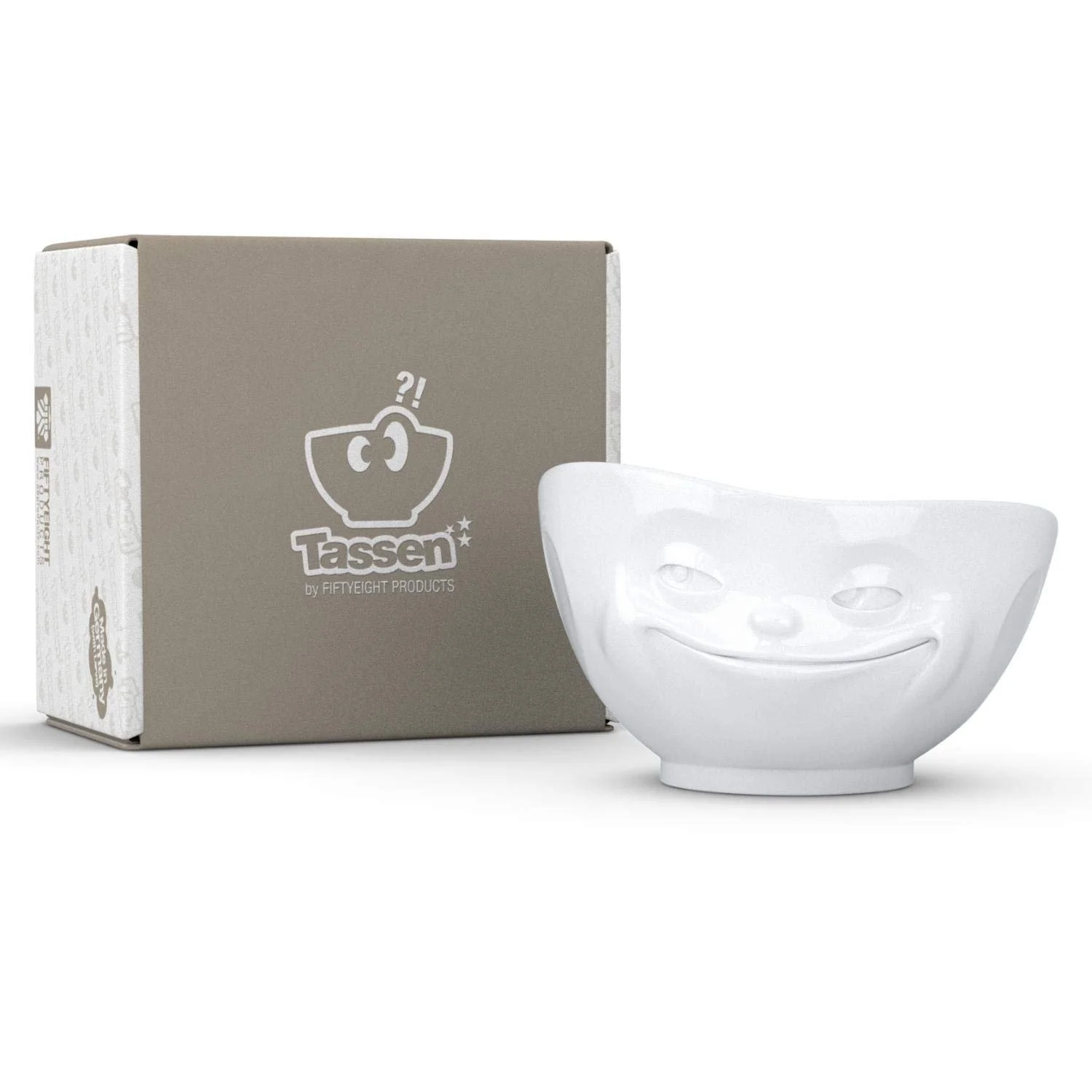 Миска FIFTYEIGHT PRODUCTS Grinsend (Фарфор, 1000 мл, Белый), фото №9