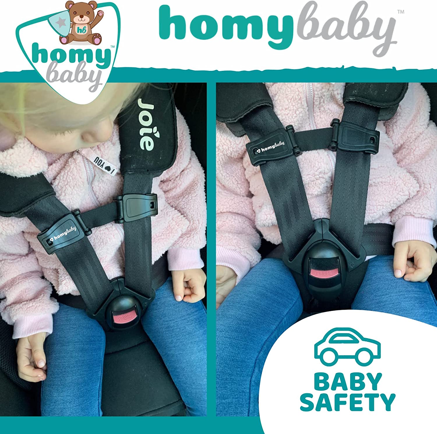 Фиксатор безопасности для автокресла HOMYBABY, фото №7